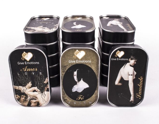 Give Emotions - Conservas para guardar emoções como a Saudade, o Amor, a Fé. Desde €5 em giveemotions.pt