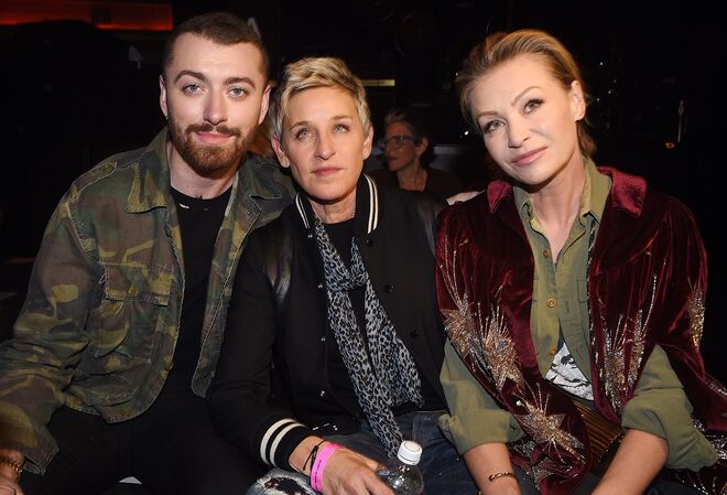  Sam Smith, Ellen DeGeneres e Portia de Rossi