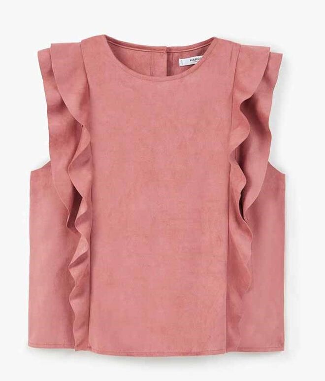 Top em poliéster, €39,99, Mango 