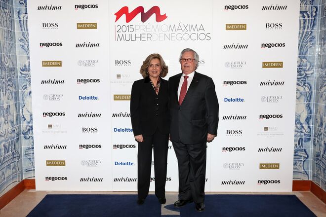 Isabel Mota com o marido