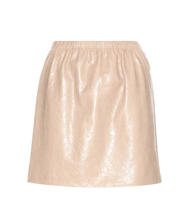 MINI | Saia em pele, €790, Miu Miu