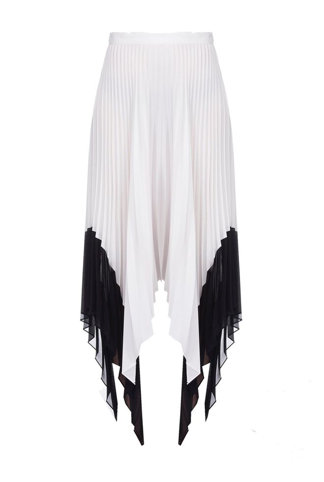 MIDI PLEATS | Saia em musselina, €210,60, Pinko