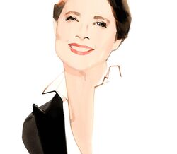 Aos 63 anos, Isabella Rosellini é de novo uma Musa da Maison Lancôme.