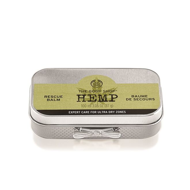 Hemp Rescue Balm para zonas secas e sensíveis, €18, The Body Shop