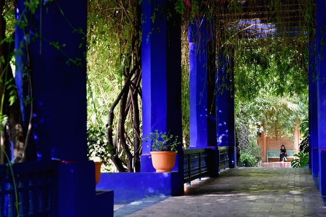 8. Para conhecer o azul majorelle, na antiga residência de Yves Saint Laurent, em Marraquexe