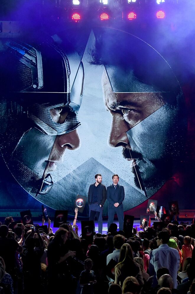 Chris Evans e Robert Downey Jr