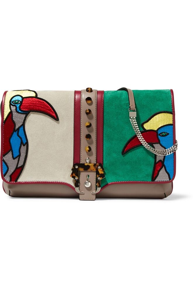 BELAS ARTES | Carteira em pele e camurça, €1095, Paula Cademartori