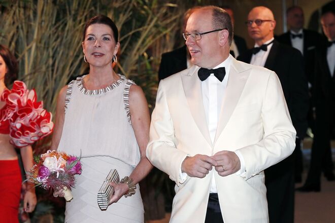 Carolina e Alberto do Mónaco