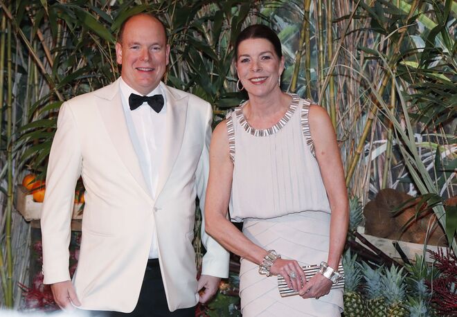 Carolina e Alberto do Mónaco