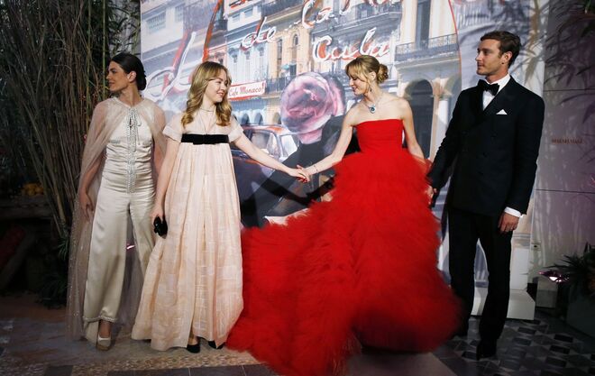 Charlotte Casiraghi, Alexandra de Hannover, Beatrice Borromeo e Pierre Casiraghi