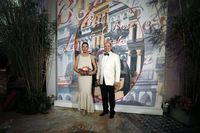 Carolina e Alberto do Mónaco