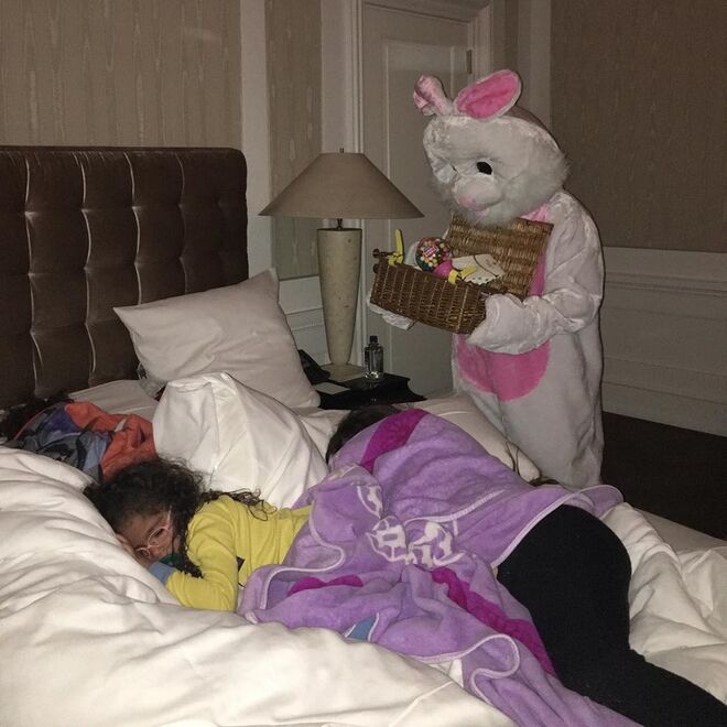 Mariah Carey | '#dreams do come true!! The #Easter #bunny !! I know him too!! #happyeaster everybody             '