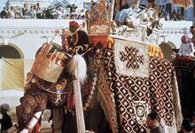 Isabel II  durante a visita oficial à Índia, 25 de janeiro 1961