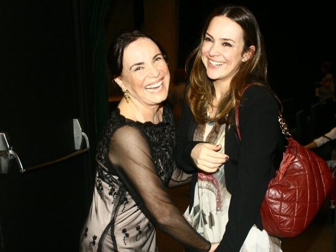 Com a filha, Gabriela Duarte