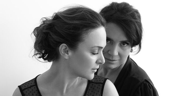 Com a filha, Gabriela Duarte