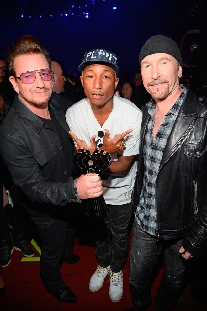Bono, Pharrell Williams e The Edge