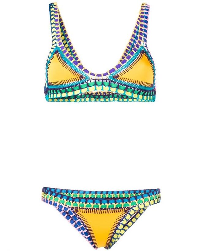 Kiini Crochet Trimmed Bikini, €330 em polyvore.com