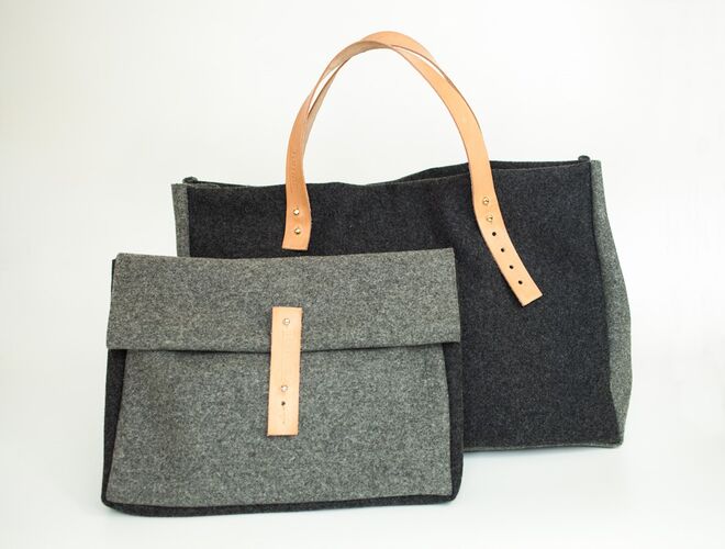 Clutch Francis, €50 e Tote bag Francis, €125