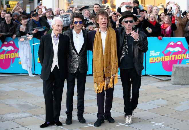 Charlie Watts, Ronnie Wood, Mick Jagger e Keith Richards