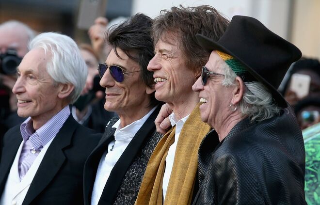 Charlie Watts, Ronnie Wood, Mick Jagger e Keith Richards