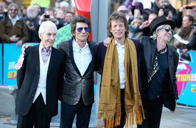 Charlie Watts, Ronnie Wood, Mick Jagger e Keith Richards
