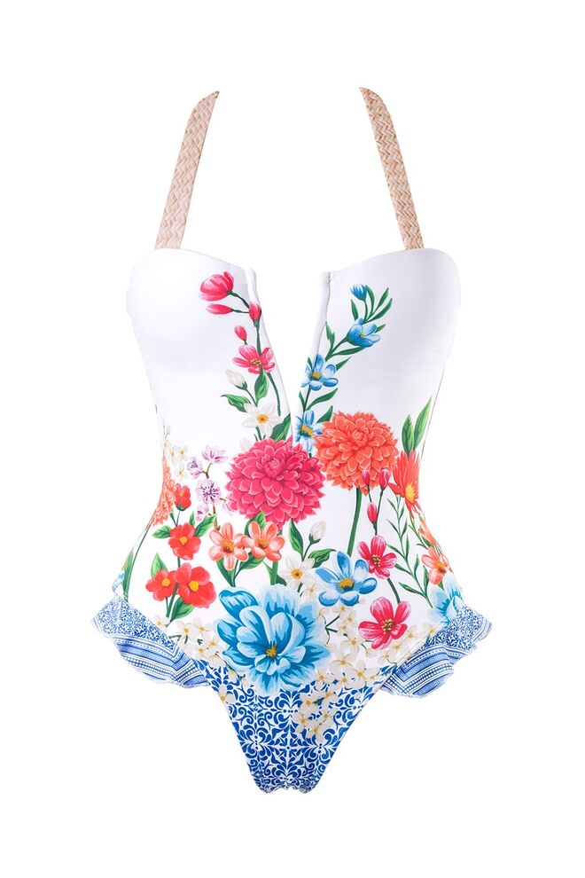 Fato-de-banho em poliamida e elastano, €110, Cantê