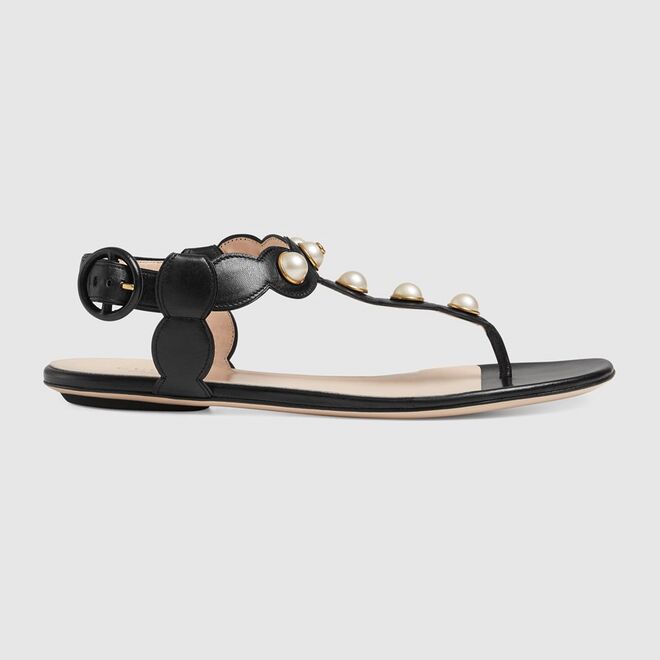 Willow leather thong sandal, €595