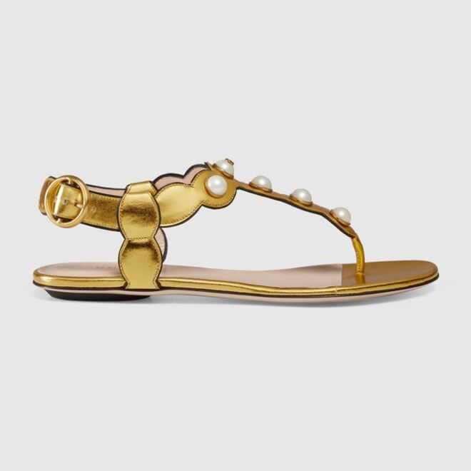 Willow leather thong sandal, €595