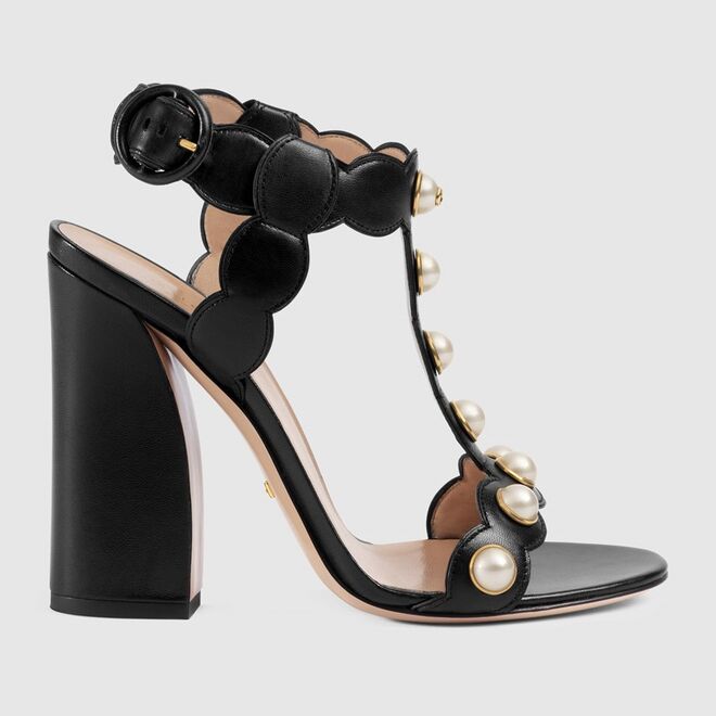 Willow leather t-strap sandal, €890