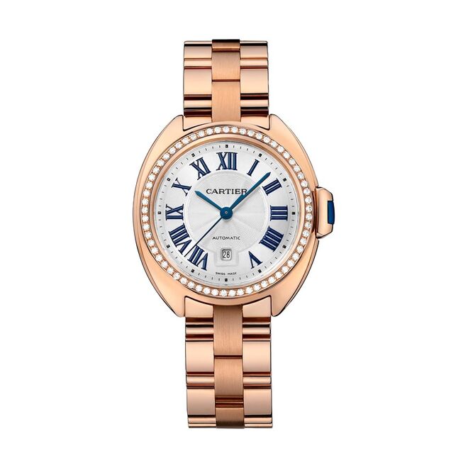 ACESSÓRIOS | Relógio Clé de Cartier, em ouro rosa com diamantes, €33 700, Cartier