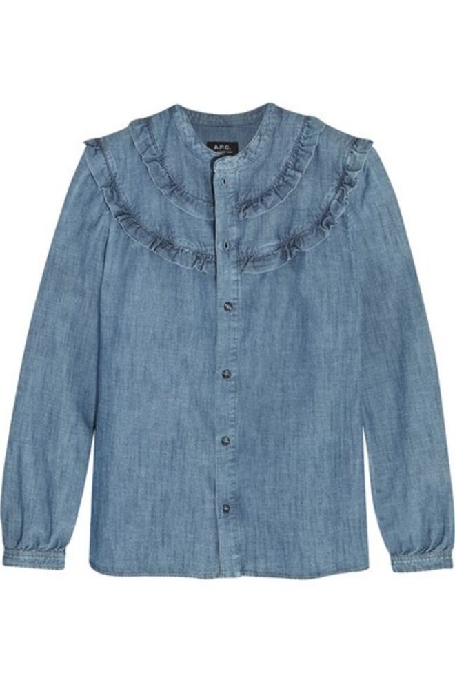 WESTERN | Camisa em ganga, €180, A.P.C. em net-a-porter.com