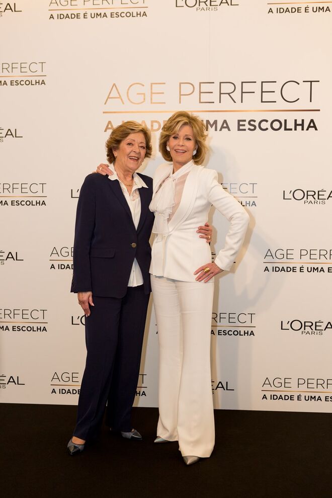 Simone de Oliveira e Jane Fonda
