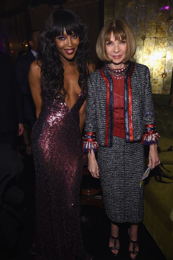 Naomi Campbell e Anna Wintour