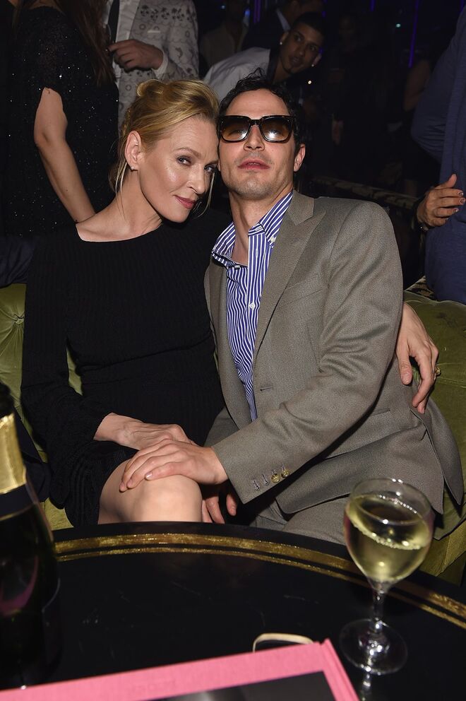Uma Thurman e Zac Posen