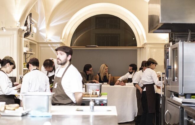 Ambiente de cozinha no Belcanto