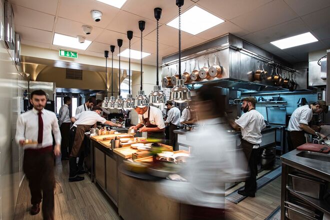 Ambiente de cozinha no Belcanto