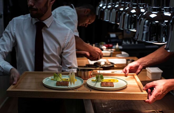 Ambiente de cozinha no Belcanto