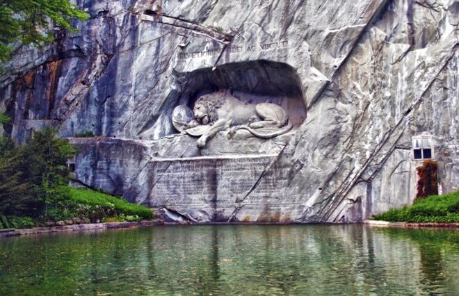 O Leão de Lucerna, Lucerna, Suíça