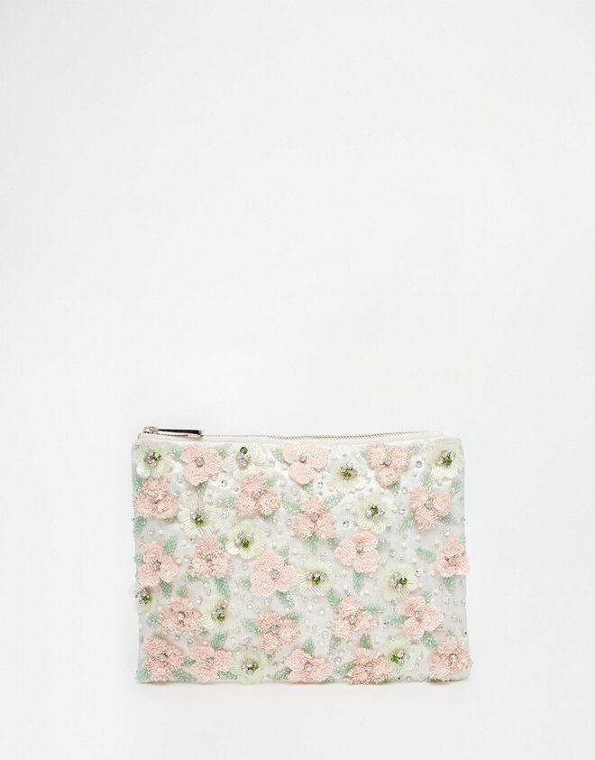 ASOS Floral Embellished Meadow Clutch Bag €53.52