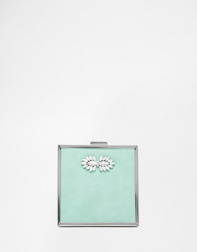 ASOS Johnny Loves Rosie Exclusive Square Box Clutch Bag €49.29