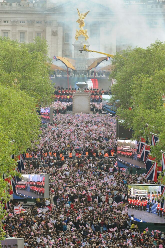 The Mall, Londres, no Jubileu de Diamante em 2012