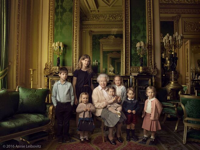90 anos da Rainha Elizabeth II  © Annie Leibovitz