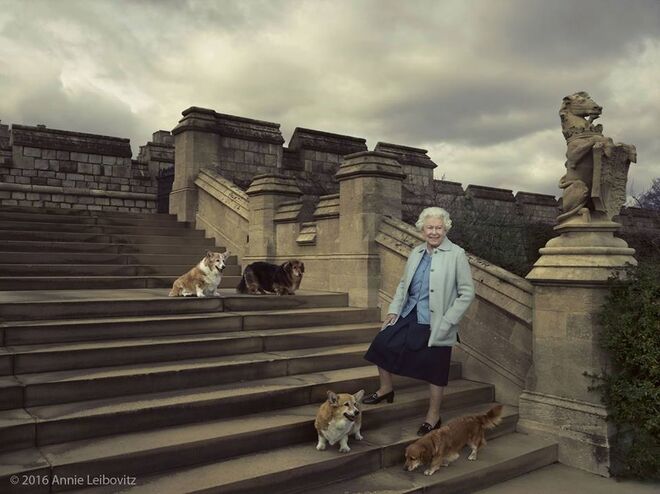 90 anos da Rainha Elizabeth II  © Annie Leibovitz