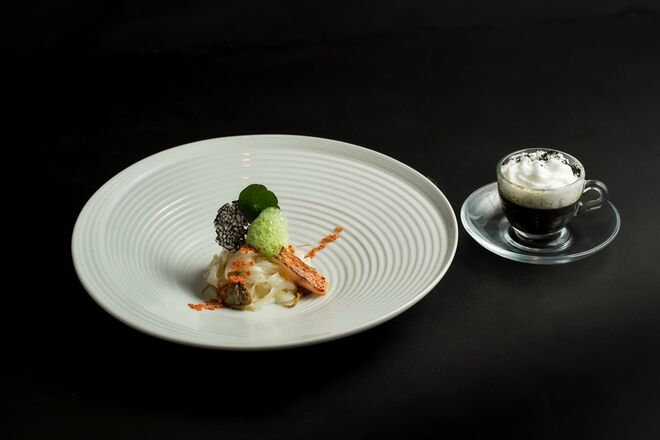 Prato confeccionado por Ljubomir Stanisic, Chef do 100 Maneiras