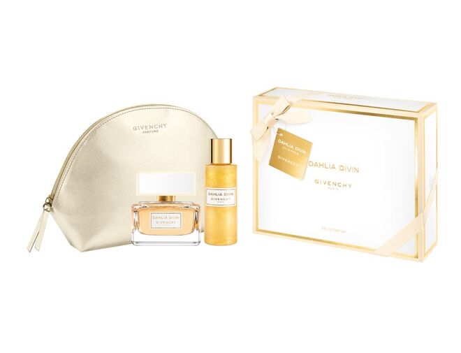 Coffret Dahlia Divin EDP 50ml + Skindew + bolsa, Givenchy, €89 