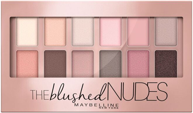 Sombras The Blushed Nudes Palette, Maybelline New York