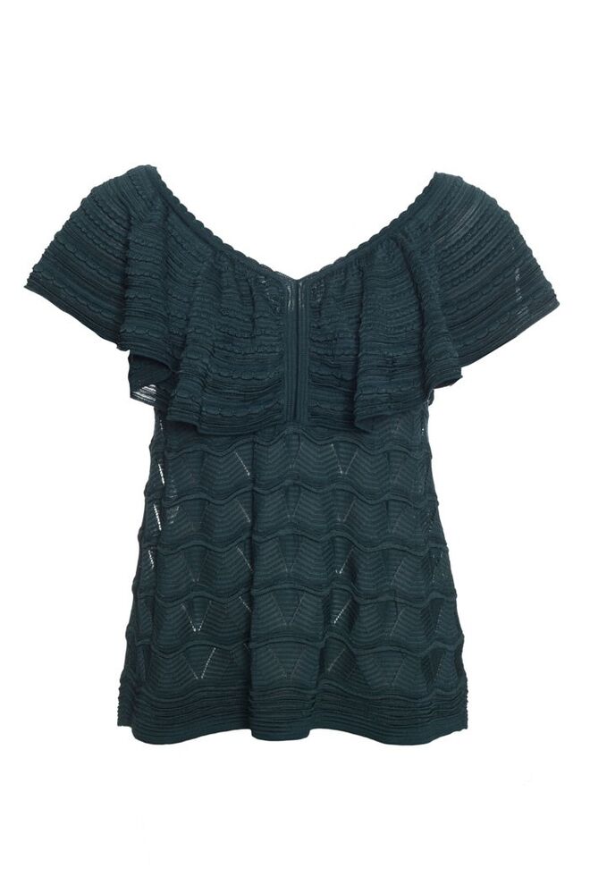 Top verde M Missoni, €284, Espace Cannelle