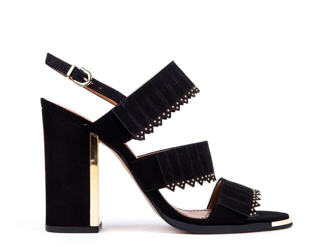 Sandálias em nobuck preto, €79.90, Zilian