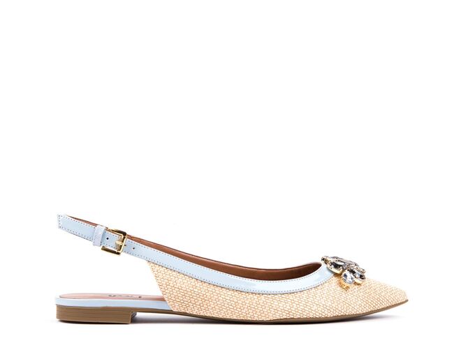 Sling back em palha natural 69.90€ 