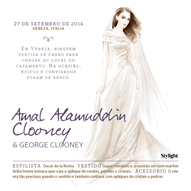 Amal Alamuddin Clooney | Vestido de Oscar de la Renta